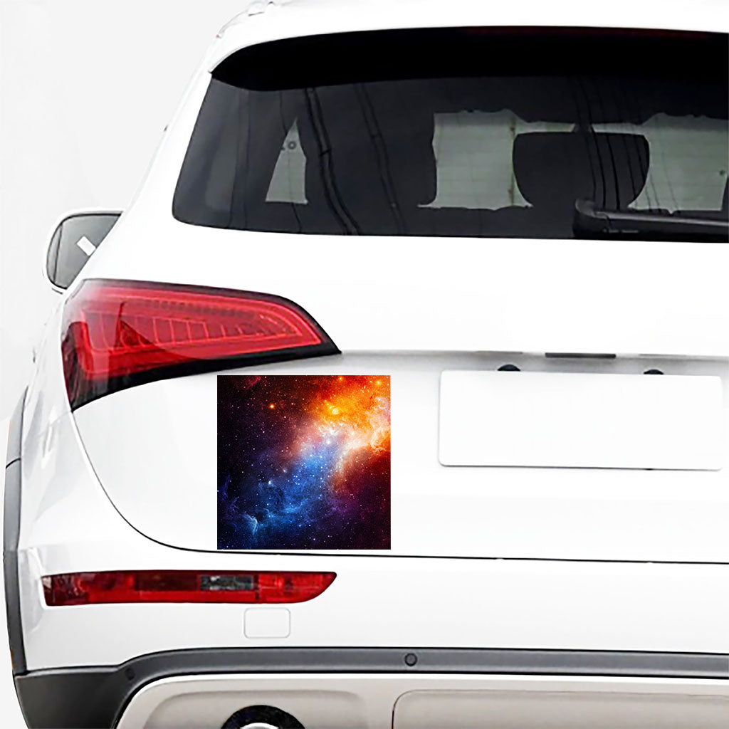Fiery Universe Nebula Galaxy Space Print Car Sticker