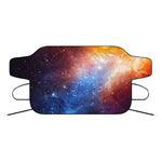 Fiery Universe Nebula Galaxy Space Print Car Windshield Snow Cover