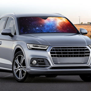 Fiery Universe Nebula Galaxy Space Print Car Windshield Sun Shade