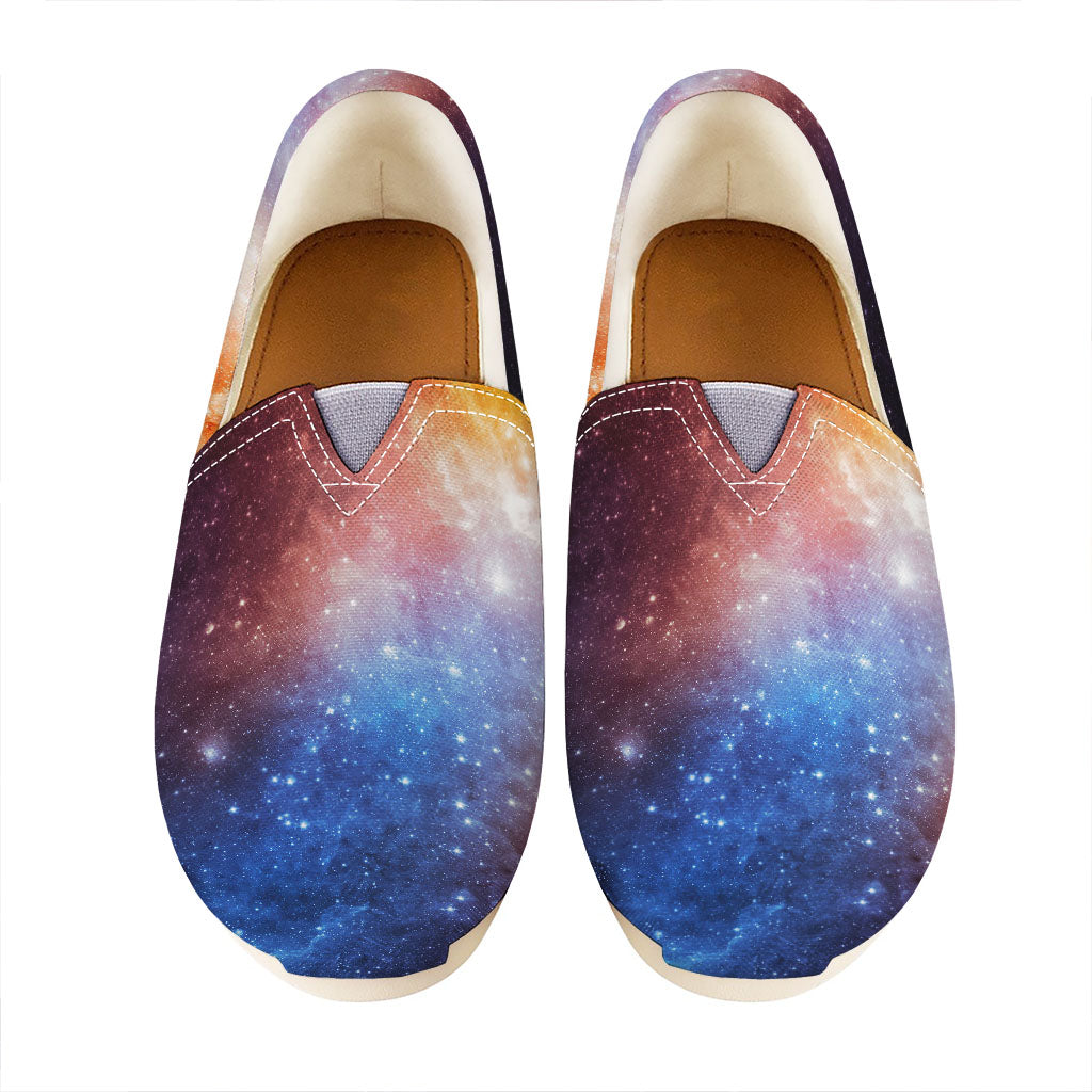 Fiery Universe Nebula Galaxy Space Print Casual Shoes