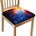 Fiery Universe Nebula Galaxy Space Print Chair Cushion Cover