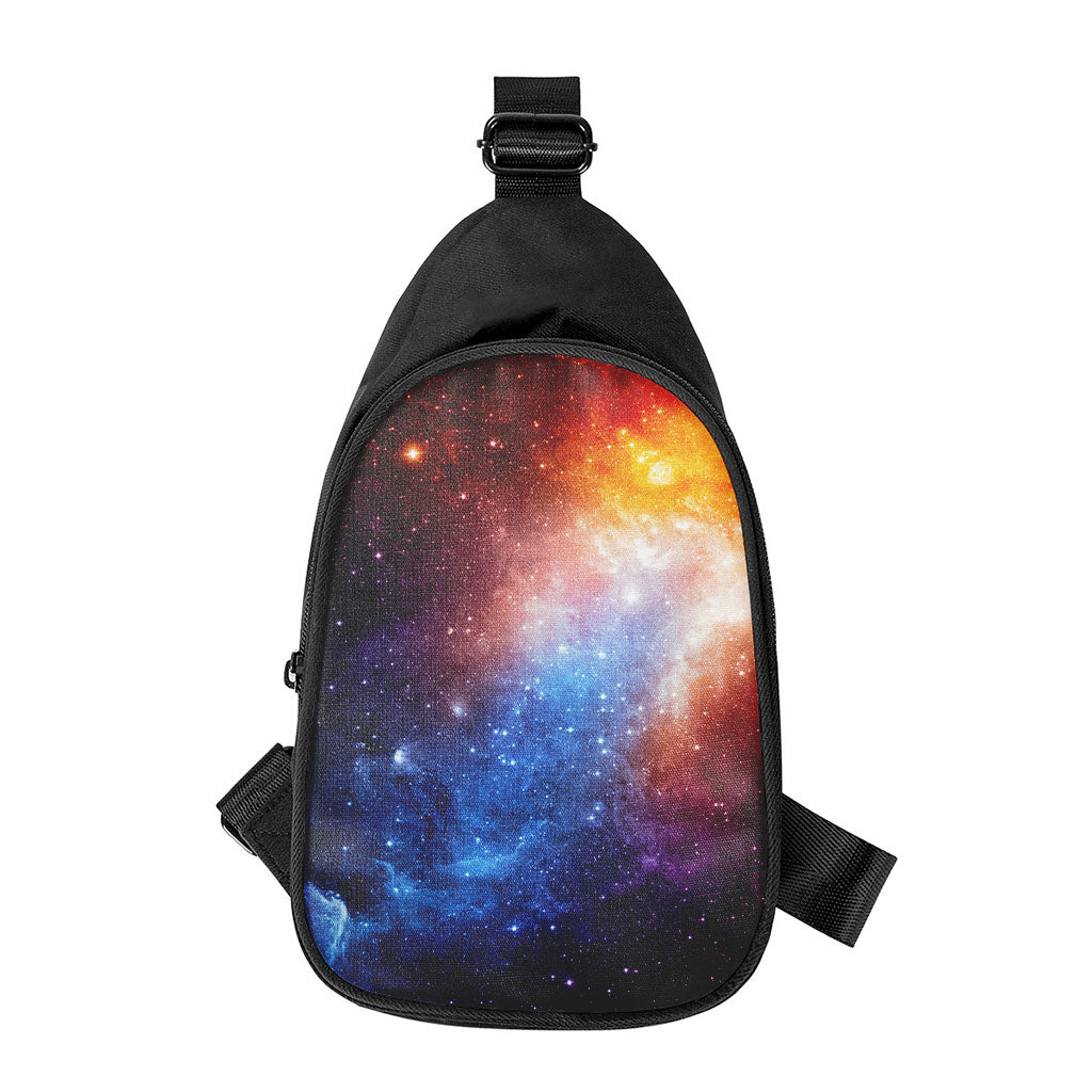 Fiery Universe Nebula Galaxy Space Print Chest Bag