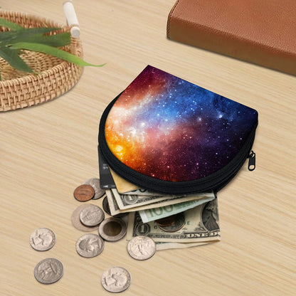 Fiery Universe Nebula Galaxy Space Print Coin Purse