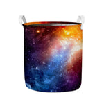 Fiery Universe Nebula Galaxy Space Print Collapsible Laundry Basket