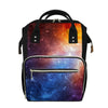 Fiery Universe Nebula Galaxy Space Print Diaper Bag