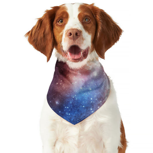 Fiery Universe Nebula Galaxy Space Print Dog Bandana