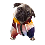 Fiery Universe Nebula Galaxy Space Print Dog Zip Up Hoodie