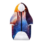 Fiery Universe Nebula Galaxy Space Print Dog Zip Up Hoodie