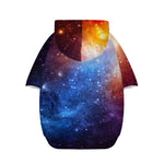 Fiery Universe Nebula Galaxy Space Print Dog Zip Up Hoodie