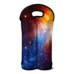 Fiery Universe Nebula Galaxy Space Print Double Neoprene Wine Tote