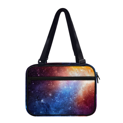 Fiery Universe Nebula Galaxy Space Print Double Strap Bible Bag