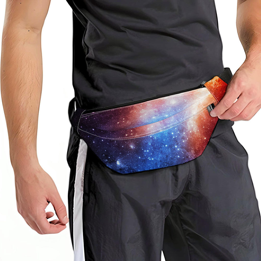 Fiery Universe Nebula Galaxy Space Print Fanny Pack