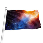 Fiery Universe Nebula Galaxy Space Print Flag