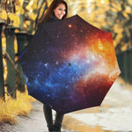 Fiery Universe Nebula Galaxy Space Print Foldable Umbrella