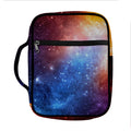 Fiery Universe Nebula Galaxy Space Print Front Pocket Bible Bag