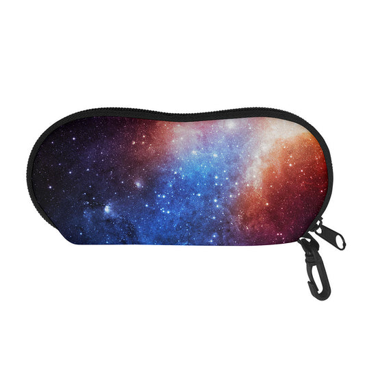 Fiery Universe Nebula Galaxy Space Print Glasses Case