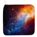 Fiery Universe Nebula Galaxy Space Print Hand Towel