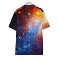 Fiery Universe Nebula Galaxy Space Print Hawaiian Shirt