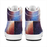 Fiery Universe Nebula Galaxy Space Print High Top Leather Sneakers