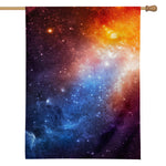 Fiery Universe Nebula Galaxy Space Print House Flag