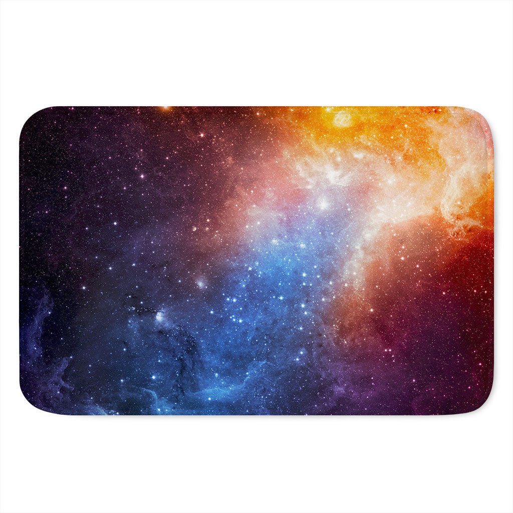 Fiery Universe Nebula Galaxy Space Print Indoor Door Mat
