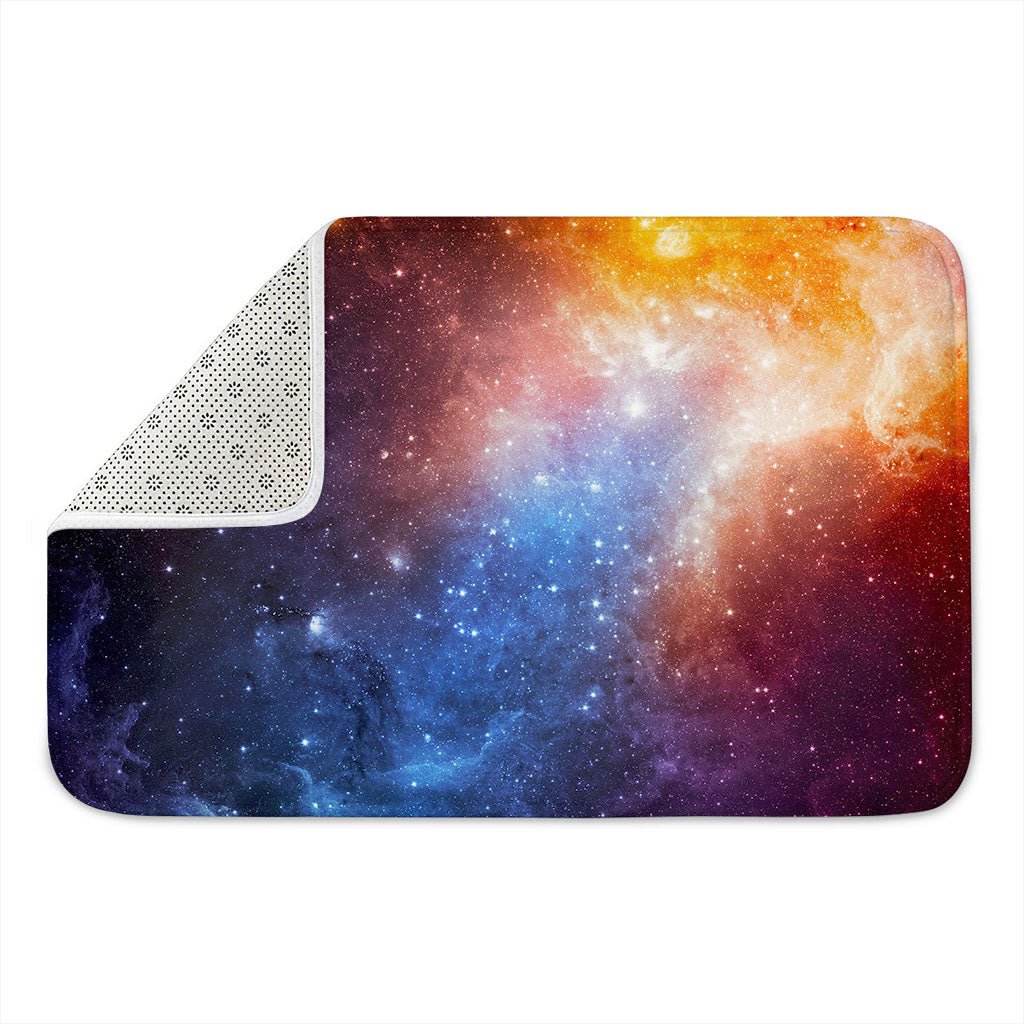 Fiery Universe Nebula Galaxy Space Print Indoor Door Mat