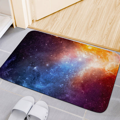 Fiery Universe Nebula Galaxy Space Print Indoor Door Mat
