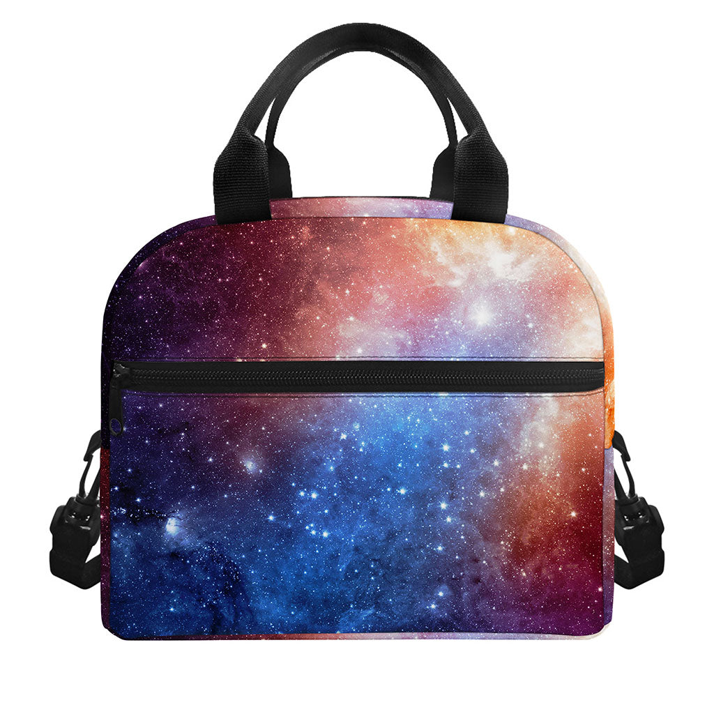 Fiery Universe Nebula Galaxy Space Print Insulated Lunch Bag