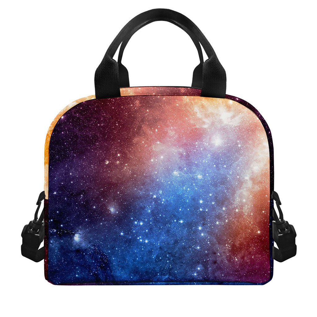 Fiery Universe Nebula Galaxy Space Print Insulated Lunch Bag
