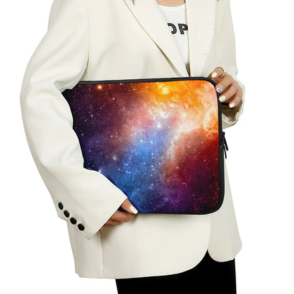 Fiery Universe Nebula Galaxy Space Print Laptop Sleeve
