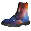 Fiery Universe Nebula Galaxy Space Print Lace-Up Boots