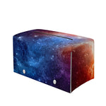 Fiery Universe Nebula Galaxy Space Print Leather Tissue Box Cover