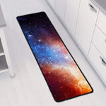 Fiery Universe Nebula Galaxy Space Print Long Kitchen Mat