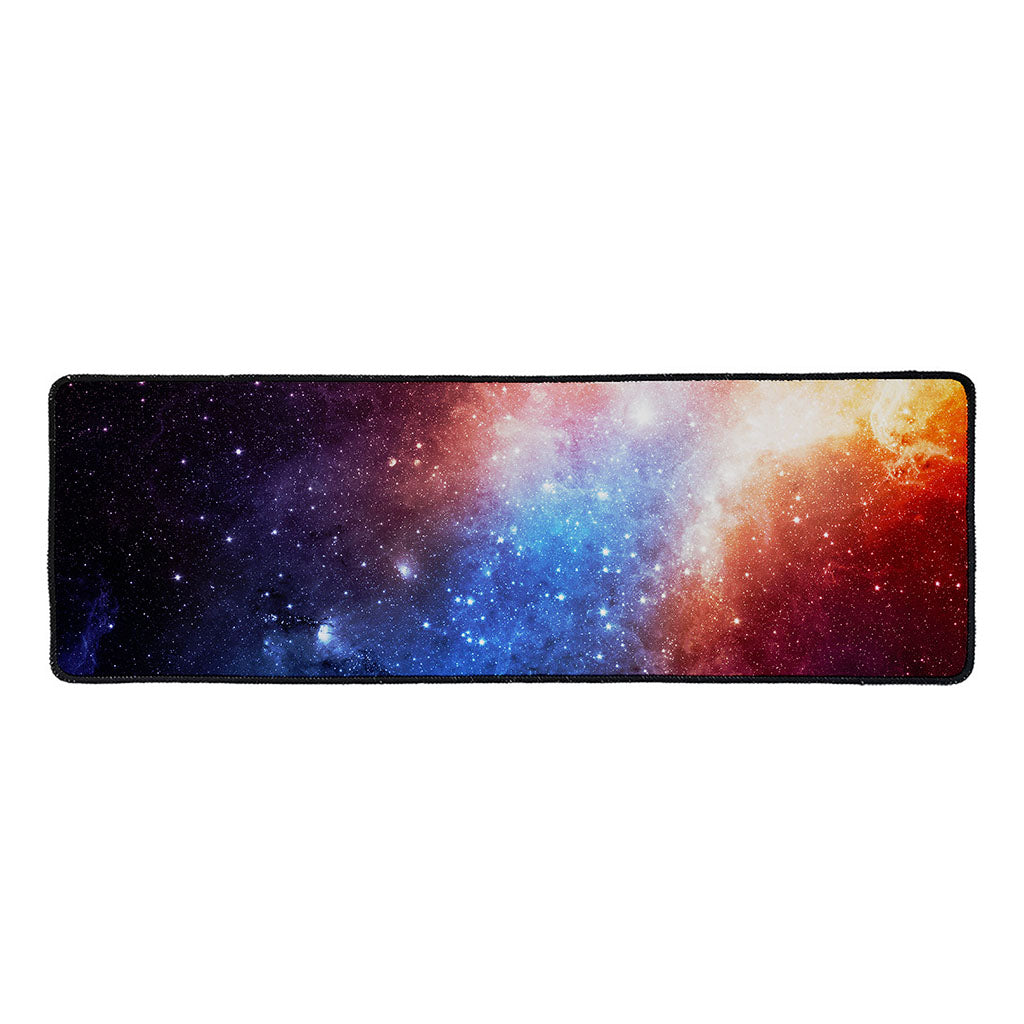 Fiery Universe Nebula Galaxy Space Print Long Kitchen Mat