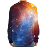 Fiery Universe Nebula Galaxy Space Print Long Sleeve Baseball Jersey