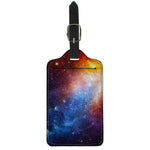 Fiery Universe Nebula Galaxy Space Print Luggage Tag