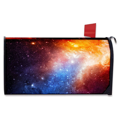 Fiery Universe Nebula Galaxy Space Print Mailbox Cover