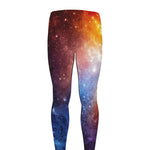 Fiery Universe Nebula Galaxy Space Print Men's leggings