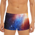 Fiery Universe Nebula Galaxy Space Print Men's Short Boxer Briefs