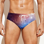 Fiery Universe Nebula Galaxy Space Print Men's Swim Briefs