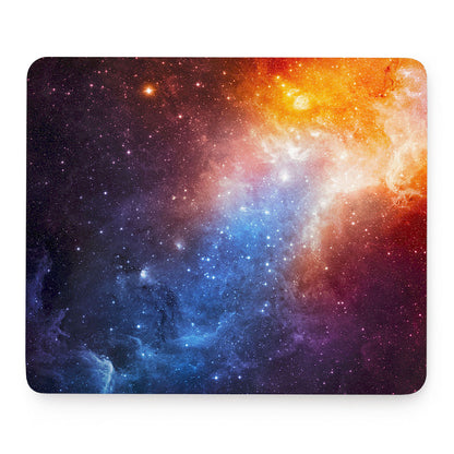 Fiery Universe Nebula Galaxy Space Print Mouse Pad