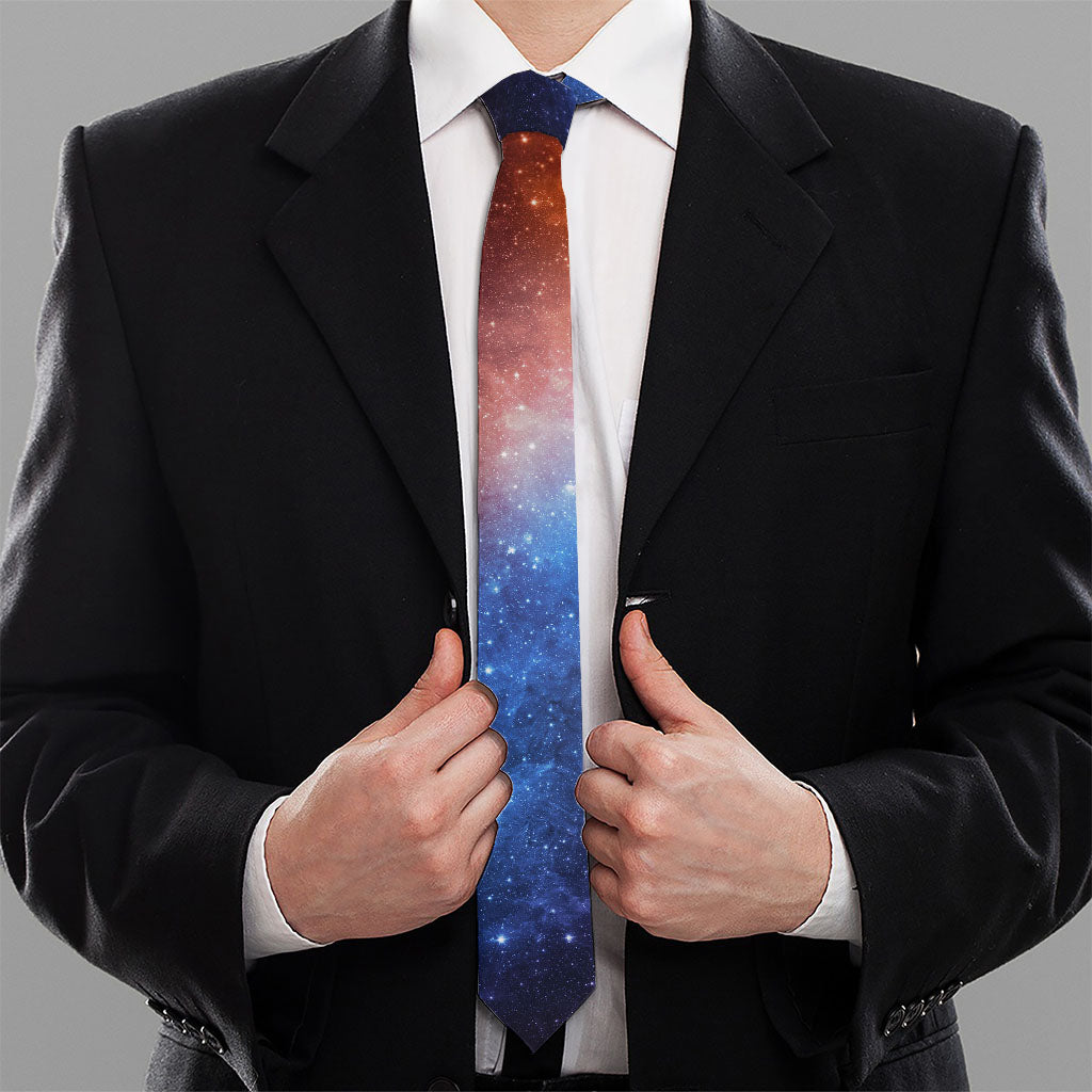 Fiery Universe Nebula Galaxy Space Print Necktie