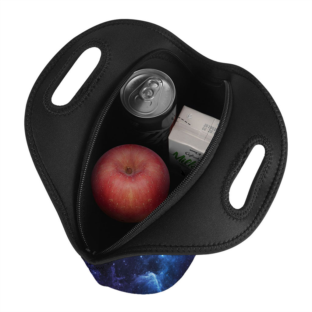 Fiery Universe Nebula Galaxy Space Print Neoprene Lunch Bag