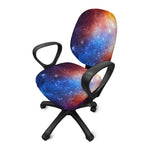 Fiery Universe Nebula Galaxy Space Print Office Chair Cover