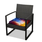 Fiery Universe Nebula Galaxy Space Print Outdoor Seat Cushion Cover
