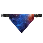 Fiery Universe Nebula Galaxy Space Print Over The Collar Dog Bandana