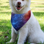 Fiery Universe Nebula Galaxy Space Print Over The Collar Dog Bandana