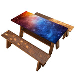 Fiery Universe Nebula Galaxy Space Print Picnic Table Cover