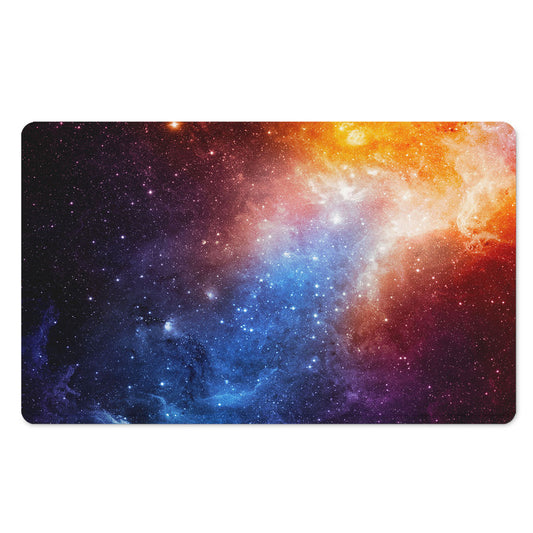 Fiery Universe Nebula Galaxy Space Print Polyester Doormat
