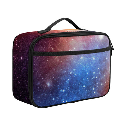 Fiery Universe Nebula Galaxy Space Print Portable Lunch Bag